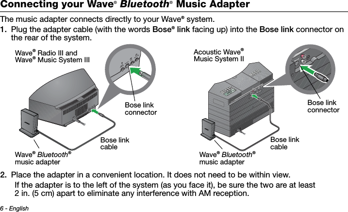Bose Wave Music System 2 User Manual - servgood