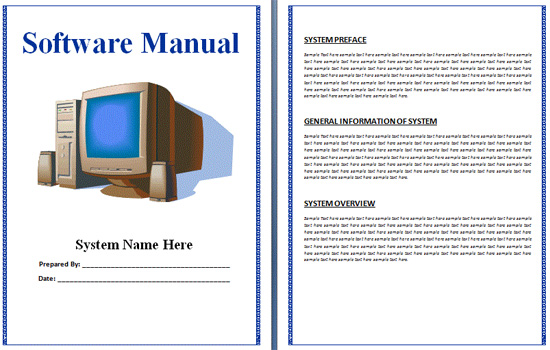 How to write a user manual template